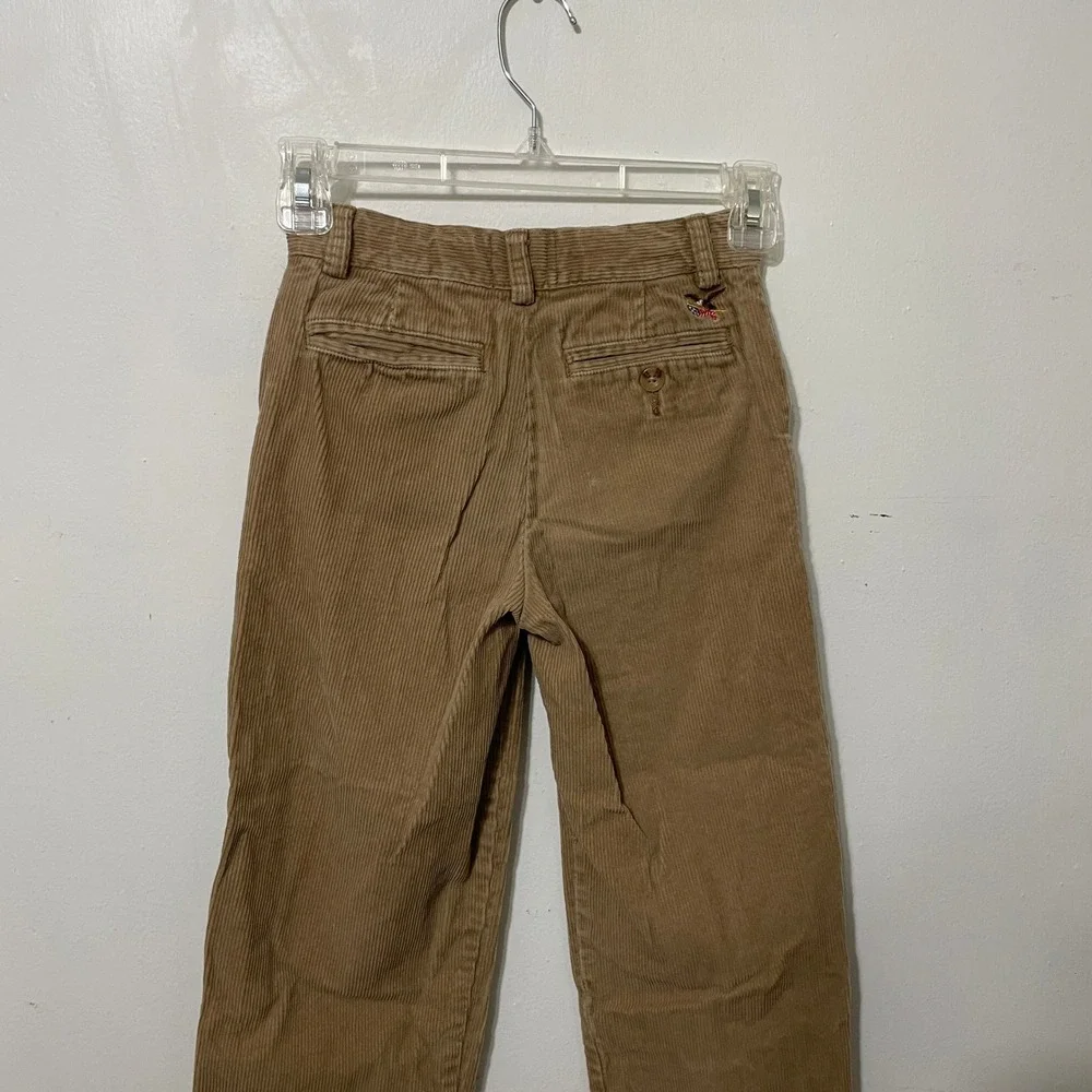 American Living Kids‎ Corduroy Pants Tan Size 7 Embroidered Eagle Pockets